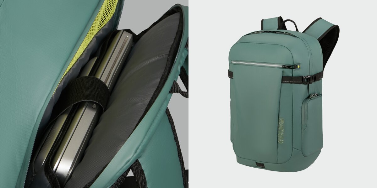 AMERICAN TOURISTER Upventure laptopa do 17,3 cala przed wstrząsami i zarysowaniami podróżujących służbowo lub dojeżdżających do pracy