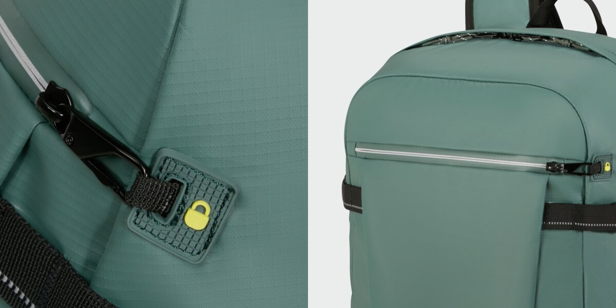 AMERICAN TOURISTER Upventure elementy odblaskowe zamki błyskawiczne bezpieczeństwo