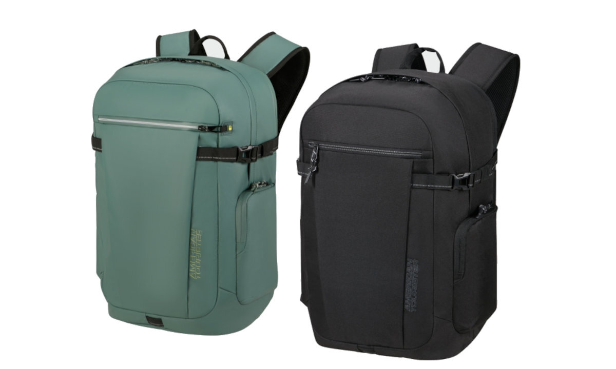 AMERICAN TOURISTER Upventure dwóch czerni zieleni 17,3 cala 15,6 cala