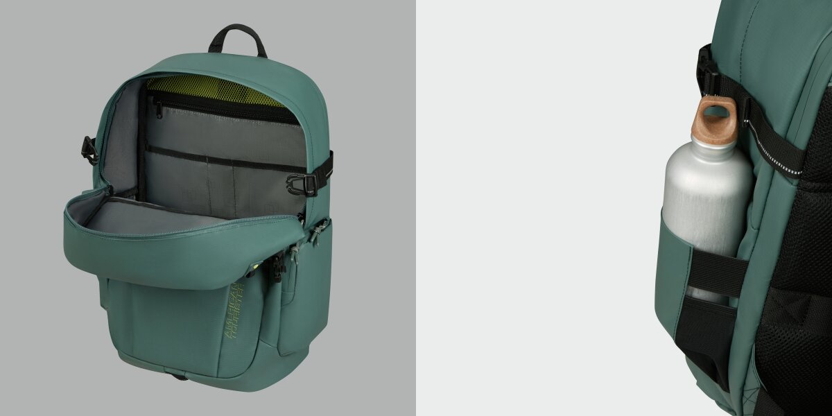 AMERICAN TOURISTER Upventure pojemności 26,5 litra komorę główną laptop, dokumenty organizer szybki dostęp