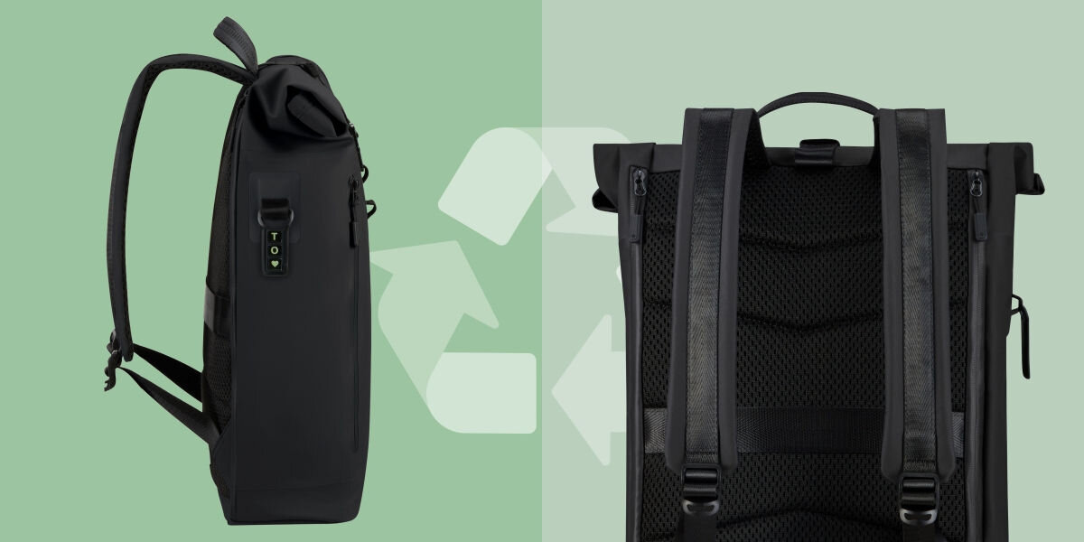 Plecak na laptopa SAMSONITE Coatify Biz Rolltop 15.6 cali Ekologiczne rozwiązania