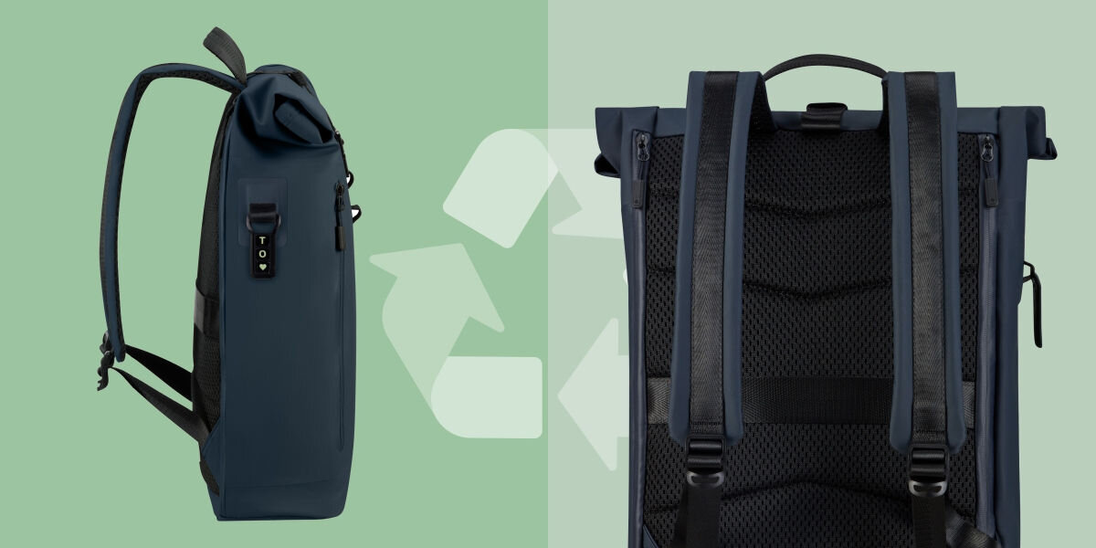 Plecak na laptopa SAMSONITE Coatify Biz Rolltop 15.6 cali Ekologiczne rozwiązania