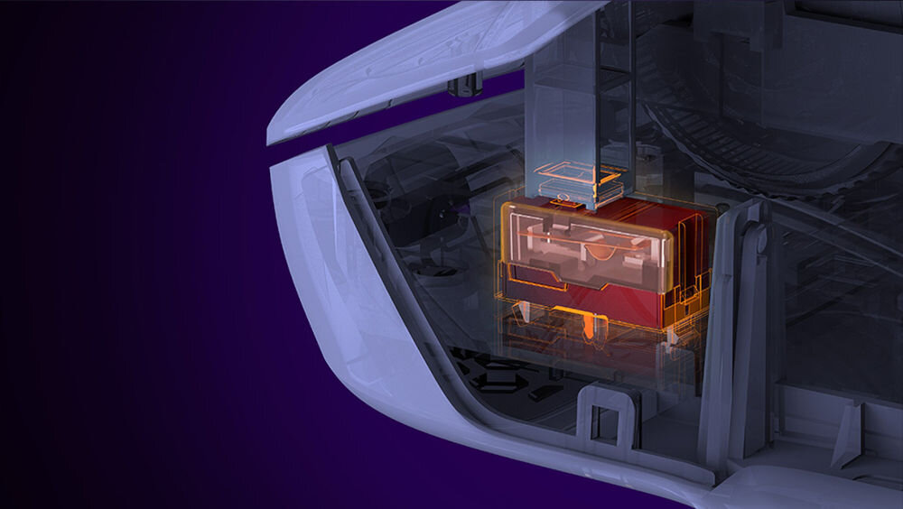 Mysz TURTLE BEACH Kone II Air biały 
				przemyślana konstrukcja, wytrzymałe przełączniki optyczne TITAN (trwałość do 100 milionów kliknięć),
				obudowa zaprojektowana z myślą o intensywnej eksploatacji, dobrze wyprofilowana, dwa antypoślizgowe
				pady w zestawie, środek myszy na fioletowym tle z widokiem na przełącznik