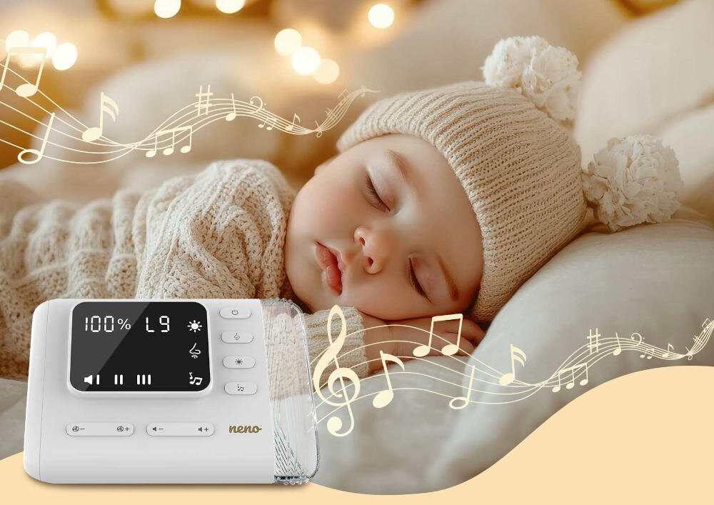 Aspirator do nosa NENO Nariz Relaksujące dźwięki Delikatne melodie biały szum atmosfera spoój