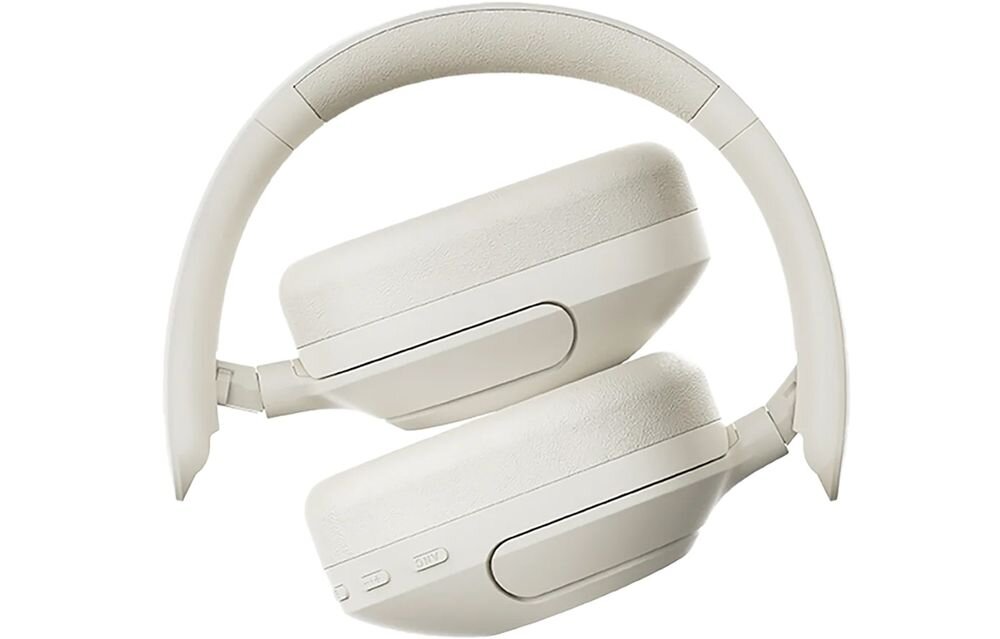 Słuchawki nauszne QCY ANC H4 mikrofony ENC rozmowy telefoniczne redukcja szumów, złożone słuchawki na białym tle