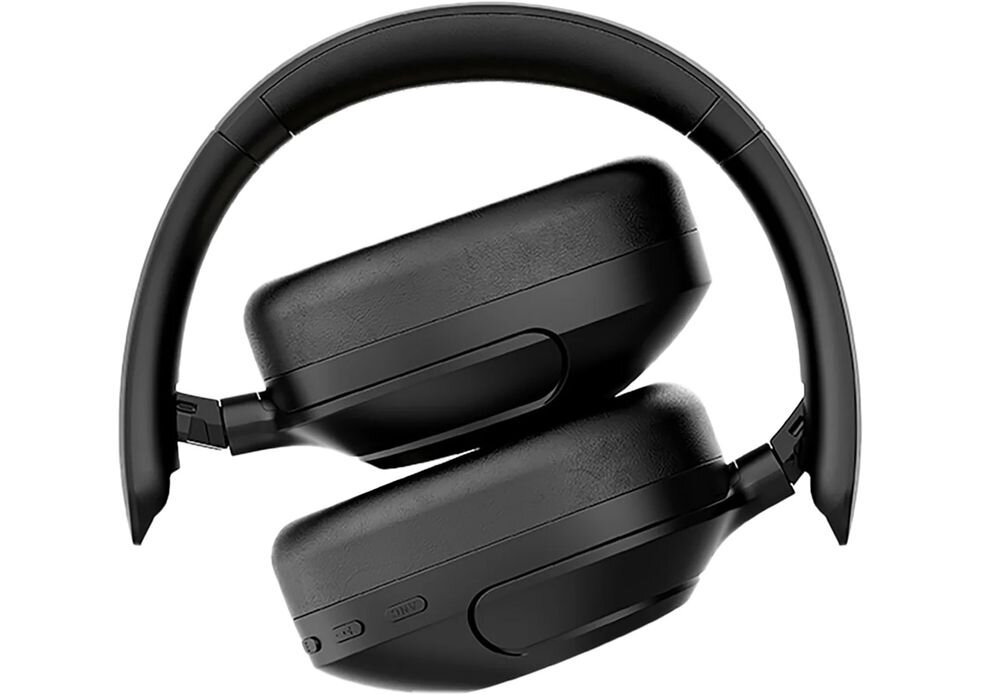 Słuchawki nauszne QCY ANC H4 ładowanie USB-C Power Delivery, złożone słuchawki na białym tle