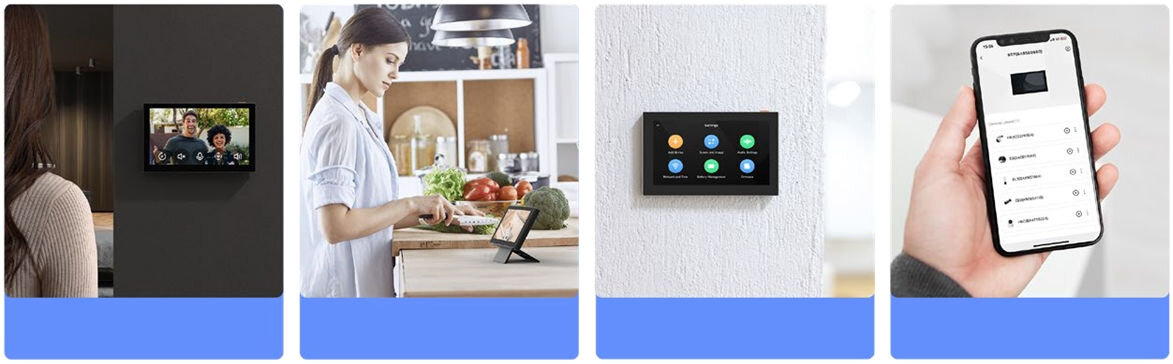 Wideodomofon EZVIZ CS-SD7 Bezprzewodowy Wi-Fi, wymiary, bateria, wytrzymałość, design, Mechanizm montażu monitora EZVIZ CS-SD7, uchwyt ścienny i rozstaw śrub.