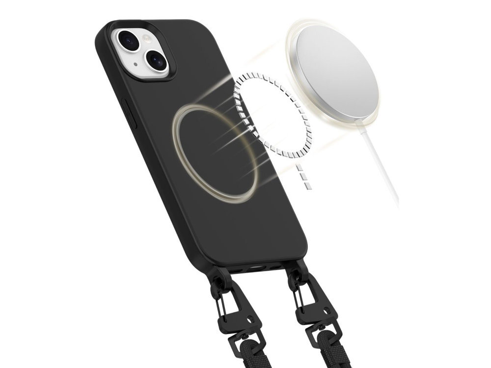 TECH-PROTECT MagNecklace magnesów MagSafe bezprzewodowe ładowanie korzystanie z dedykowanych akcesoriów stabilne połączenie z ładowarką jest w pełni kompatybilny