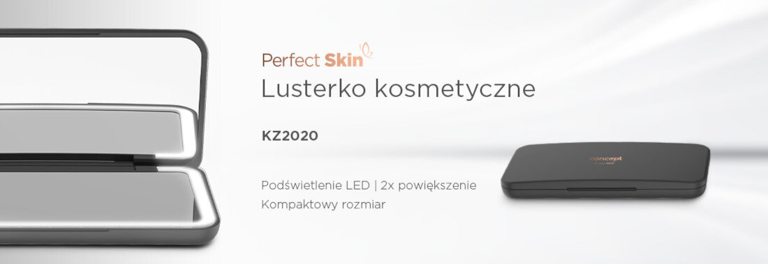 Lusterko kosmetyczne CONCEPT KZ2020 Czarny