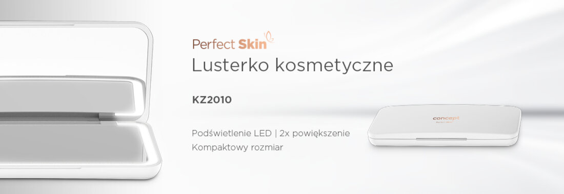 Lusterko kosmetyczne CONCEPT KZ2010 Biały