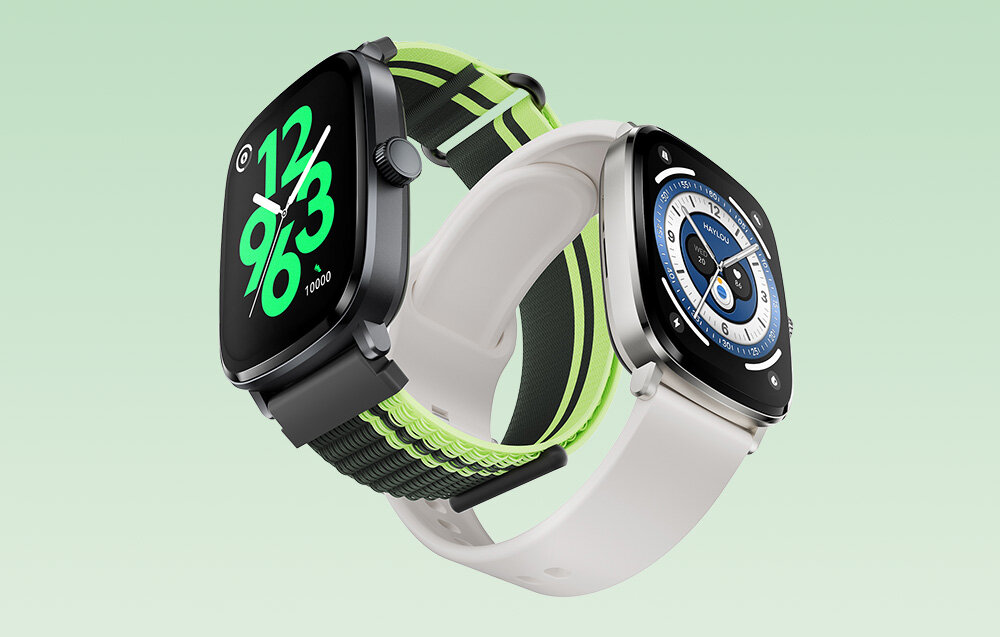 Smartwatch HAYLOU RS5 wytrzymalosc dopracowanie cienki ekran przekatna ekran dotykowy korpus