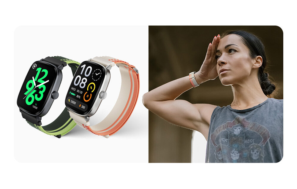 Smartwatch HAYLOU RS5 emocje zdrowie doba poziom sen stres cykl menstruacyjny