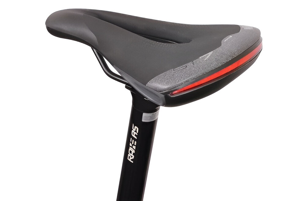 Rower elektryczny BOTTECCHIA Hydron M15 28 cali Antracytowy siodełko na białym tle siodełko SELLE ITALIA typu ST7 anatomiczne wycięcie Superflow zmniejsza nacisk na krocze pręty wykonano z wytrzymałej stali żelazowo-węglowej poszycie Soft-Trek z miękkiego poliuretanu tłumi nacisk lekka warstwa Light-Gel równomiernie rozkłada ciężar ciała wycięcie i materiał poprawiają wentylację