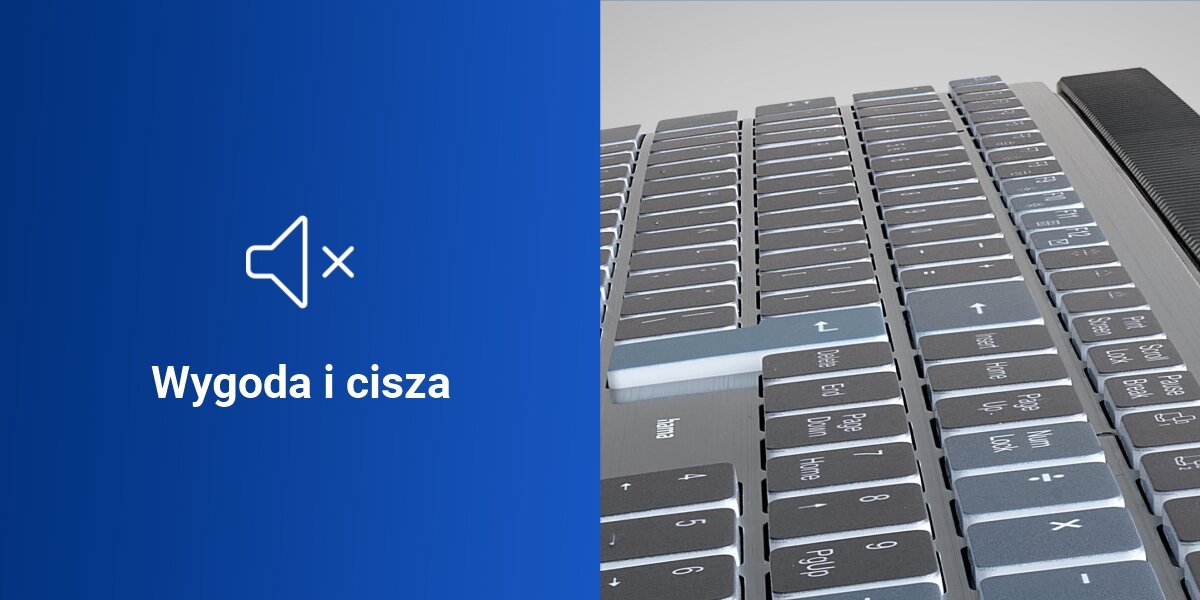 Klawiatura HAMA WK-750 Multi-Device Assist AI,
ergonomiczny kąt pisania, składane nóżki, produkt ustawiony bokiem na białym tle