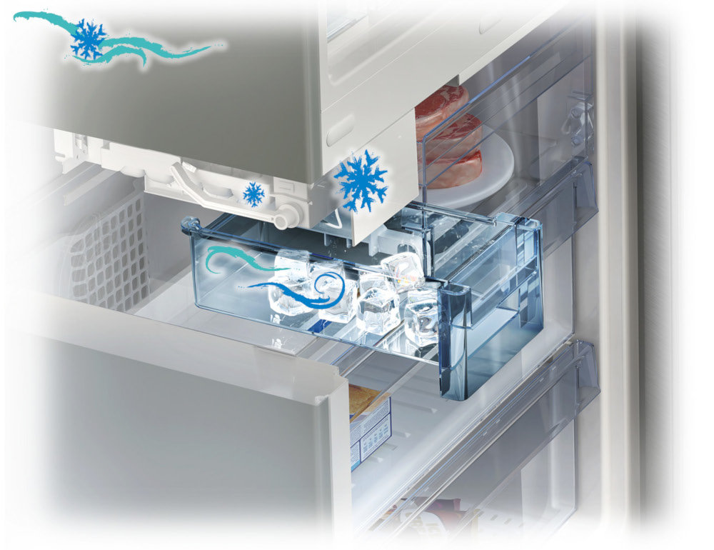 Lodówka Beko GNE114613X - Kostkarka twistowa