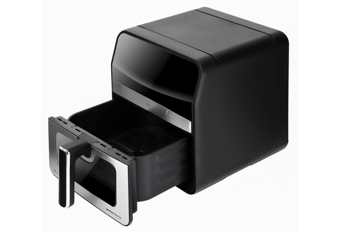 Air Fryer Frytkownica beztłuszczowa ELDOM FR50 bezpieczeństwo użytkowania Nienagrzewający się uchwyt system zabezpieczeń ochrona