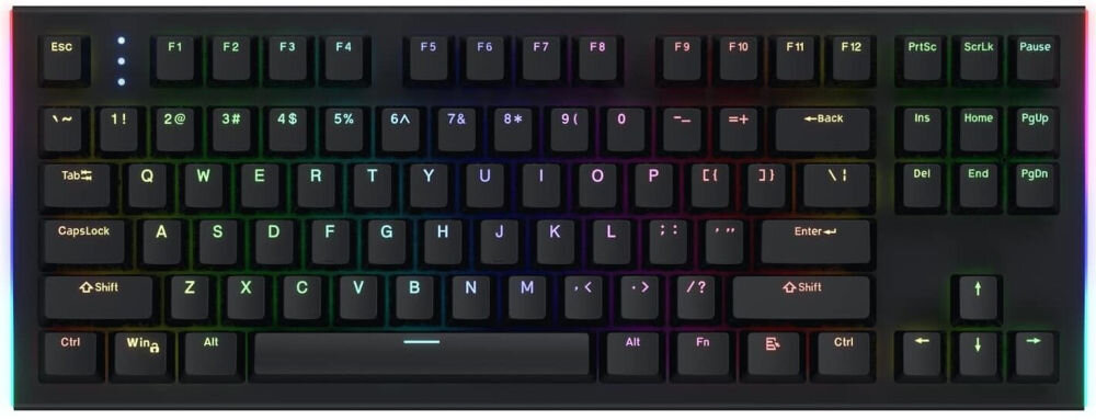 Klawiatura HATOR Gravity X TKL Biały
szeroka kompatybilność z różnymi systemami operacyjnymi i urządzeniami, zgodność z Windows 10 / 11, Androidem, Linuxem, macOS,
wsparcie dla konsol PS4, PS5, Xbox One / Series X|S, klawiatura od góry na białym tle