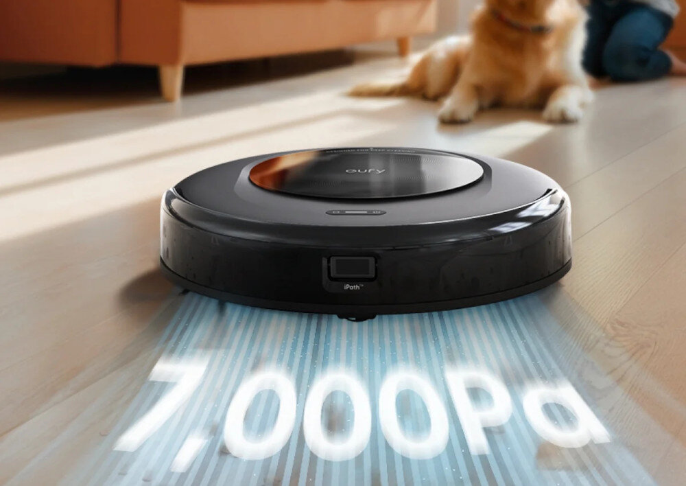 Robot sprzątający EUFY Omni C20 T2280 moc ssąca szczotkami obrotowymi i bocznymi brud kurz okruszki sierść uwaga dokładne parametry