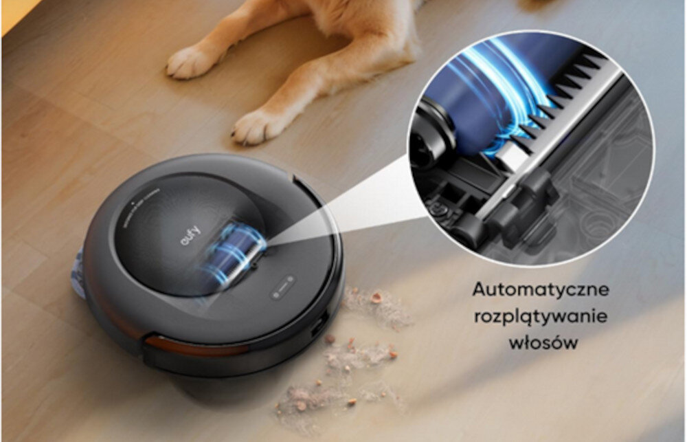 Robot sprzątający EUFY Omni C20 T2280 Grzebień Pro-Detangle™ automatyczne usunięcie włosów i sierści