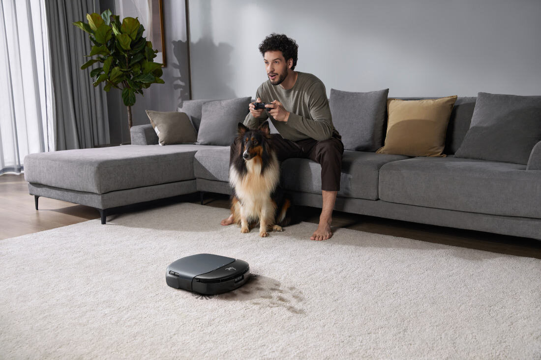 Robot sprzątający EUFY Omni S1 T2071 Wysoka wydajność cicha praca moc ssącą twarde podłogi dywany niski poziom hałasu Wydajny akumulator czas pracy funkcja automatycznego powrotu do stacji