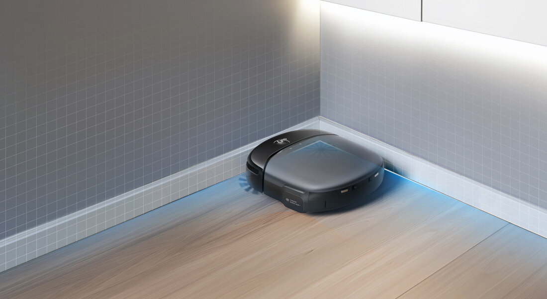 Robot sprzątający EUFY Omni S1 T2071 Precyzyjne czyszczenie narożniki krawędzie kwadratowa konstrukcja kąt obszar