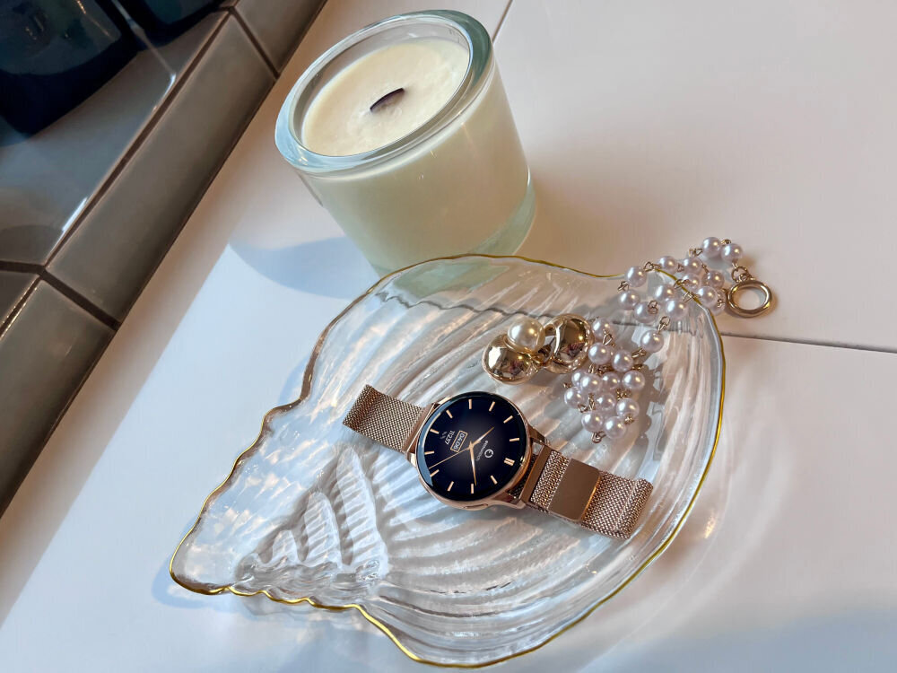 Smartwach MAXCOM Ecowatch 3 Złoty + Świeca Sojowa Sunnysmell kv początek opisu