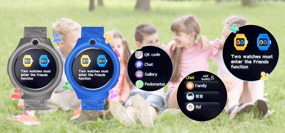 Smartwatch BEMI Moki przyjaciele czaty