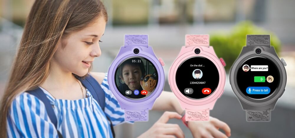 Smartwatch BEMI Moki funkcja dwukierunkowe dzwonienie wideorozmowy kontakt lacznosc poczucie bezpieczenstwa