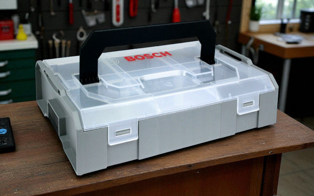 Pudełko L-BOXX Mini Bosch mechanizm klik kompaktowe przechowywanie
