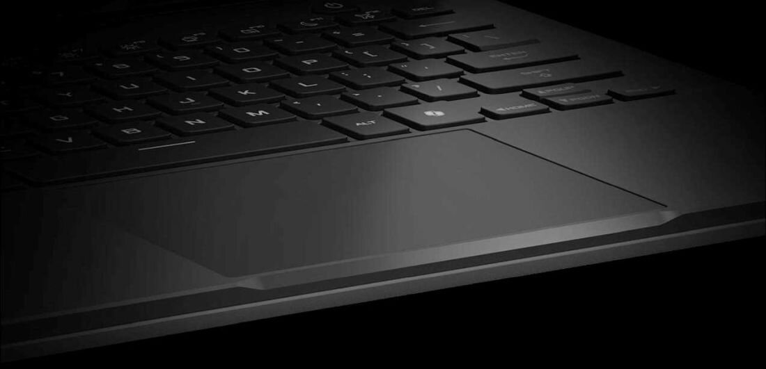 Laptop ASUS TUF Gaming A14 z precyzyjnym touchpadem, dobry do pracy i rozrywki w jednym urządzeniu. - Precyzyjny Touchpad 16:10