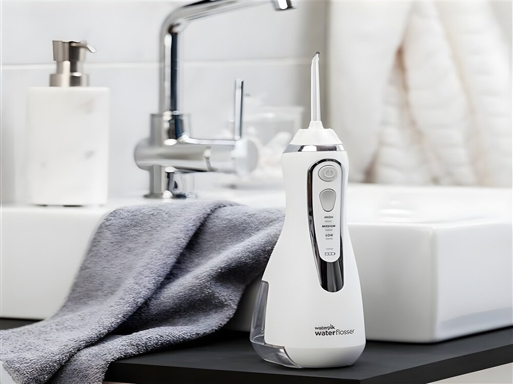 Irygator WATERPIK WP-580 Cordless Advanced 2.0 Biały odświeżona wersja, bezprzewodowy model, lepszy model, bardziej zaawansowane czyszczenie