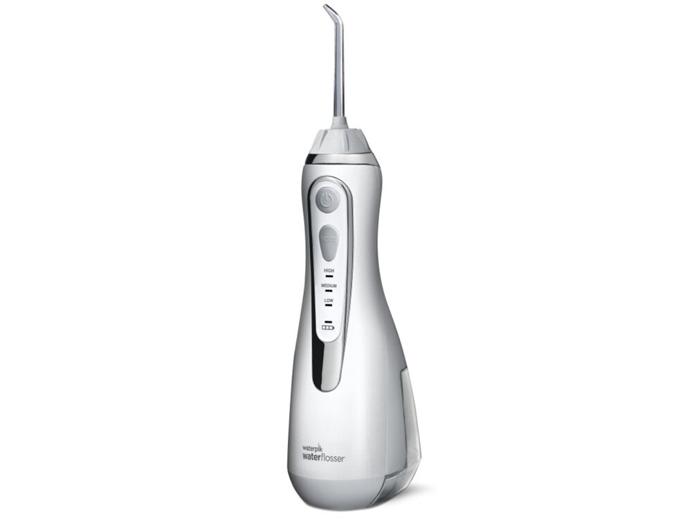 Irygator WATERPIK WP-580 Cordless Advanced 2.0 Biały skuteczne czyszczenie, lepiej niż nić dentystyczna, oczyszczanie trudno dostępnych miejsc, lepsza higiena jamy ustnej