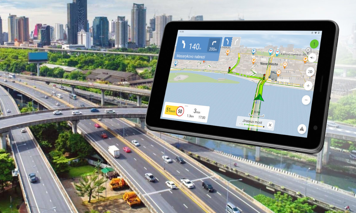 Navigacja NAVITEL T797 4G 7 cali 1024x600 pikseli treści wideo, zdjęcia map technologii IPS