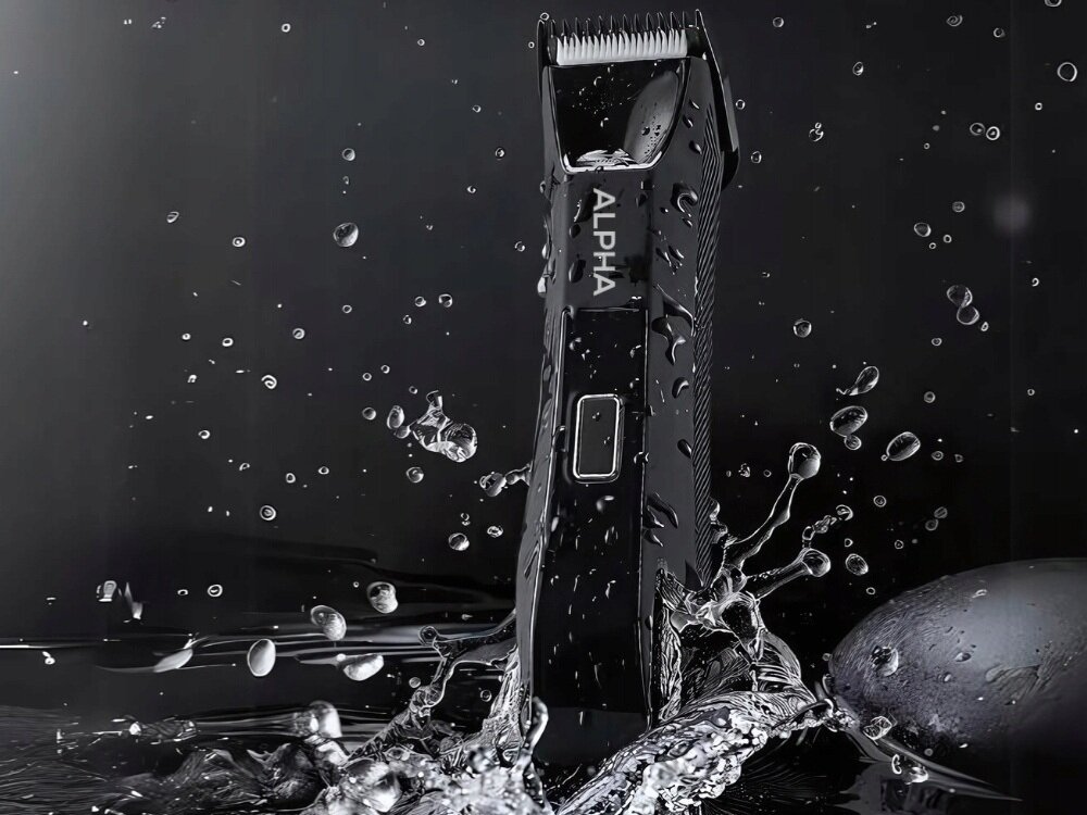 Trymer ALPHA ABS-06 bezprzewodowy wodoodporny, bezpieczne użytkowanie na mokro, można myć pod wodą, redukcja tarcia, do miejsc wrażliwych