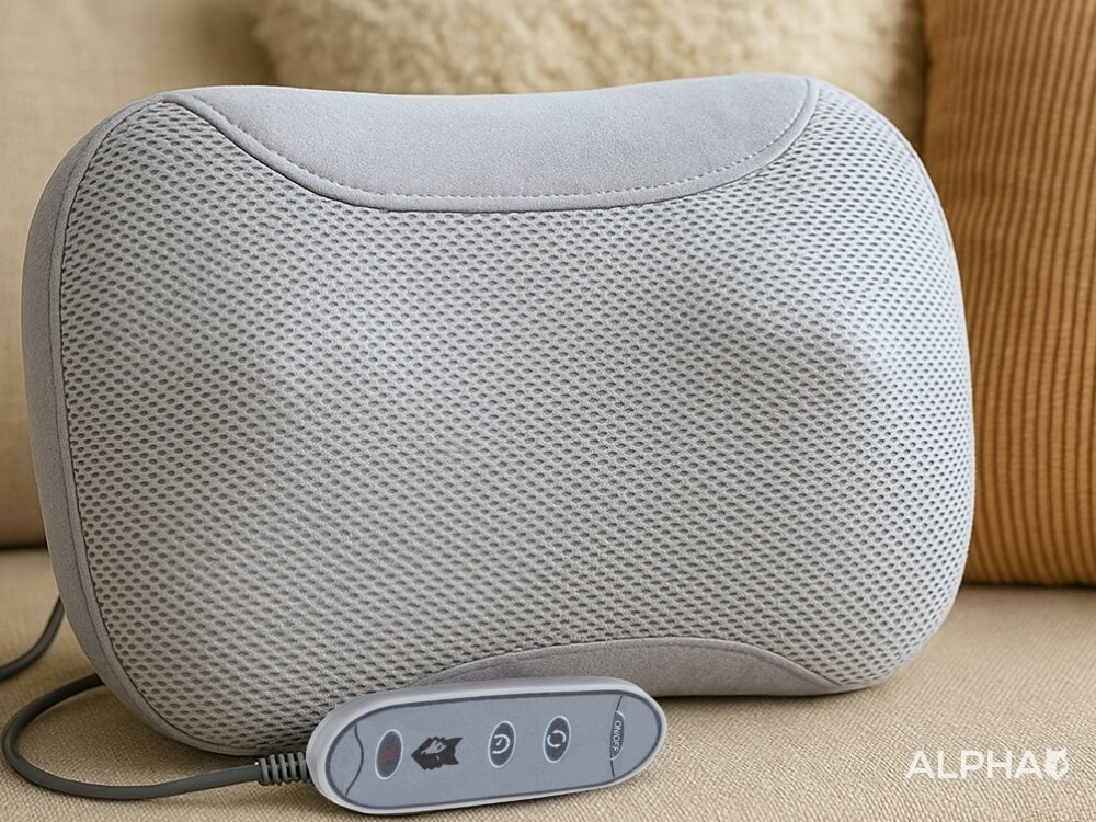 Poduszka masująca ALPHA AMP-05 Shiatsu Podgrzewanie wygoda, z trwałych materiałów, można prać, egonomiczna konstrukcja
