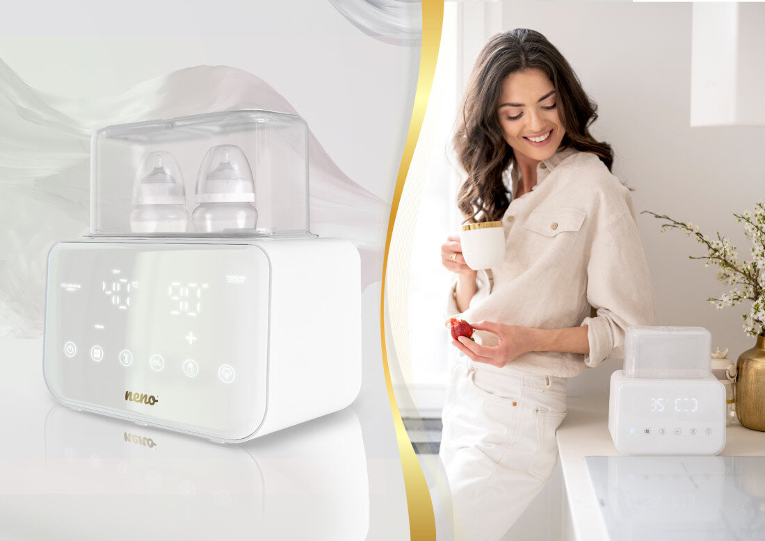 Podgrzewacz do butelek NENO Vivo Elegancki design stylowy dodatek obudowa kolor kolorystyka