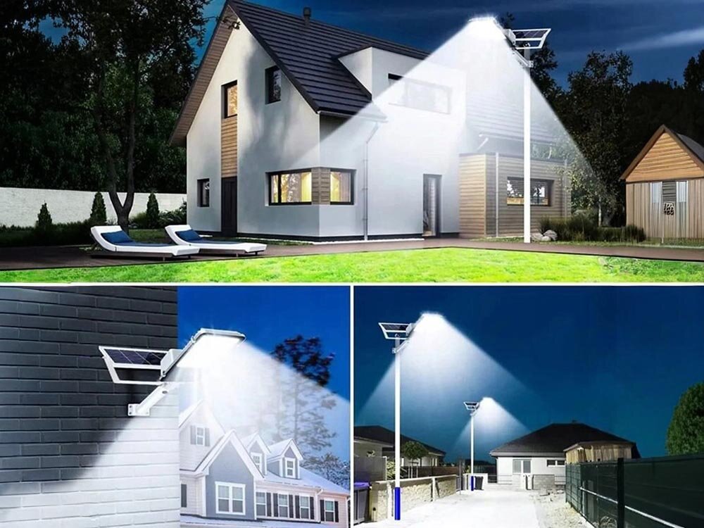 Lampa solarna EXTRALINK EX.22424, Światło z energii słońca, Lampa oświetla trawnik posesji