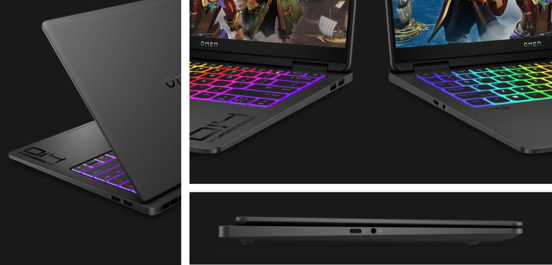 HP Omen 14, laptop do gier z kolorową tęczową klawiaturą, łączący wydajność z atrakcyjnym designem. - SSD PCI Express 4.0, LPDDR5x