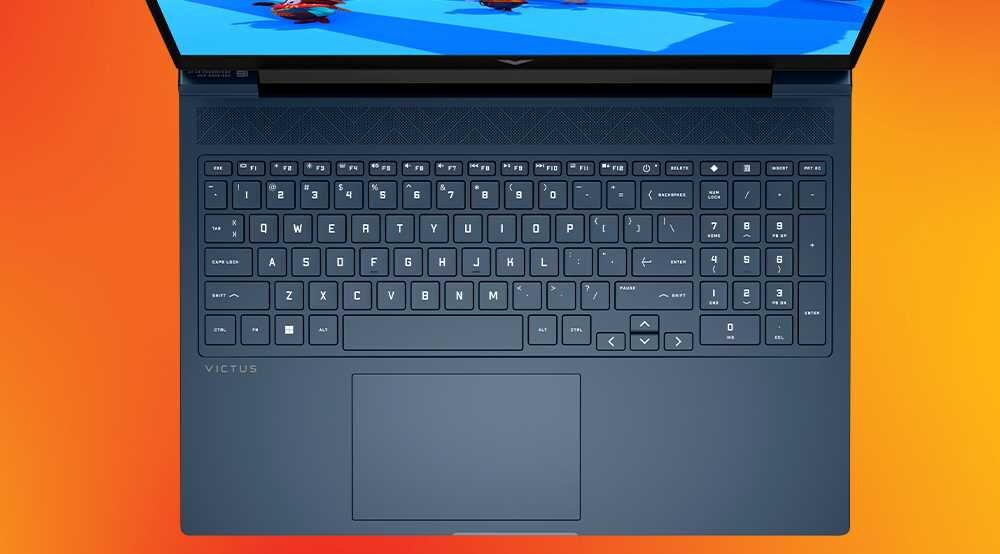 Laptop HP Victus 16 - podświetlana klawiatura RGB