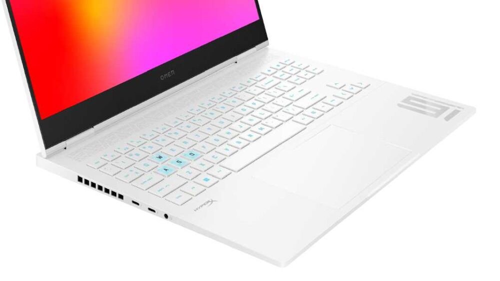Laptop HP Omen 16 z podświetlaną klawiaturą RGB. - Pełnowymiarowa klawiatura wyspowa z podświetleniem
