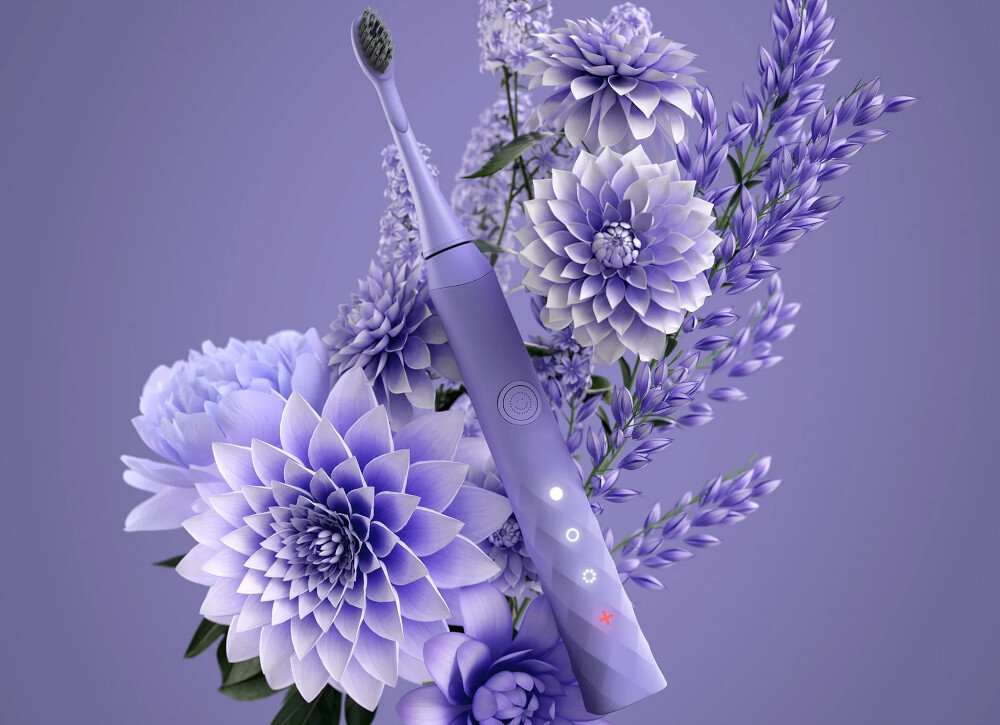 Szczoteczka soniczna BURST Oral Care Biały Wydajna praca baterii około 30 dni na jednym ładowaniu wygodne rozwiązanie