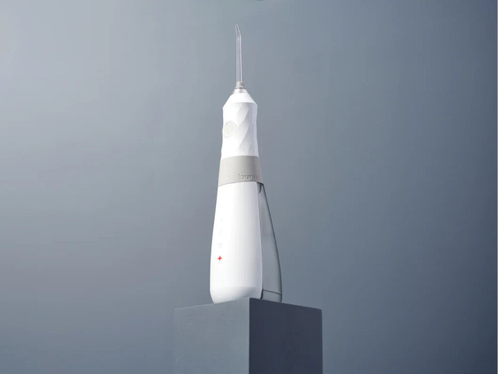 Irygator BURST Water Flosser Biały wygląd wizualizacja prezentacja design ułatwienie w dbaniu o zęby