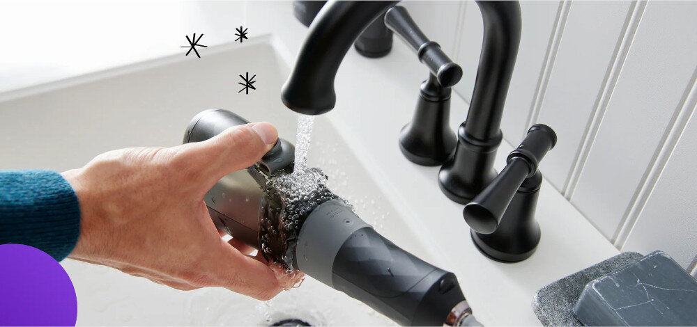 Irygator BURST Water Flosser Różowy Bezpieczne użytkowanie Wodoodporna konstrukcja bezpiecznie stosować pod prysznicem łatwy do napełnienia zbiornik