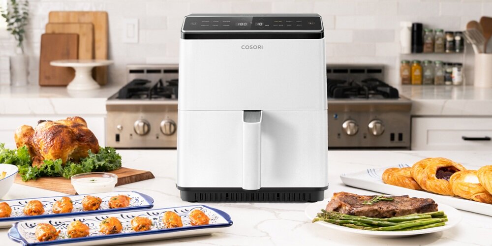 Frytkownica beztłuszczowa Cosori Dual Blaze kv początek opisu