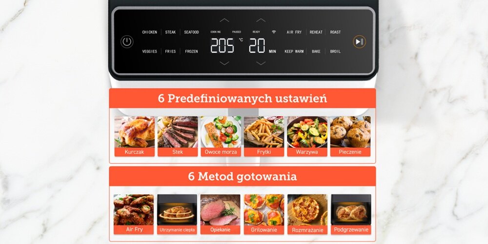 Frytkownica beztłuszczowa Cosori Dual Blaze