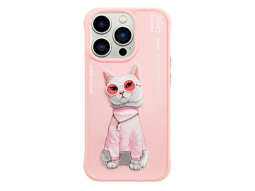 Etui Nimmy Glasses Cool Cat pokrowiec case etui