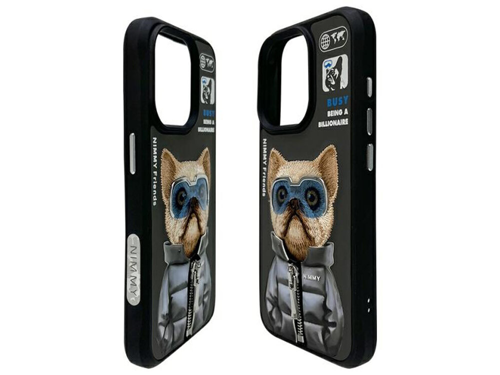 Etui Nimmy Cool&Cute 2.0 Dog haftowany pies wzornictwo 3d charakter estetyka dodatek