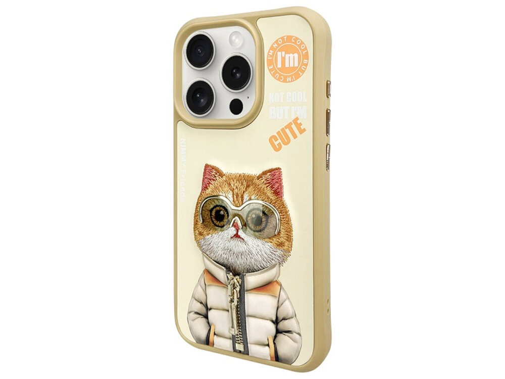 Etui Nimmy Cool&Cute 2.0 Cat haftowany kot wzornictwo 3d charakter estetyka dodatek