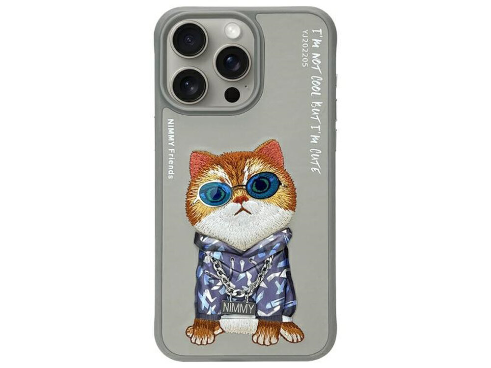 Etui Nimmy Glasses Cool Cat pokrowiec case etui