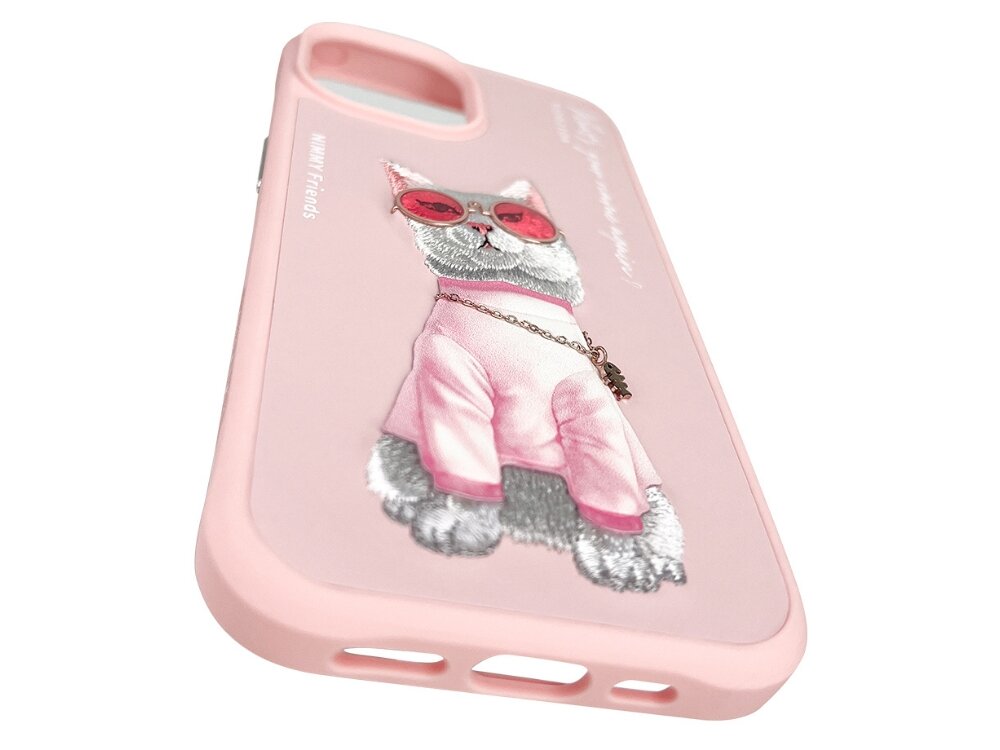 Etui Nimmy Glasses Cool Cat zabezpieczenie montaż krawędzie ochrona porty